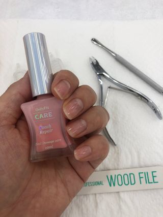 젤리핏 피치리페어 10ml 피치 컬러영양제 효과있는 손톱강화제 — 5점을 준 리뷰어가 2022년 7월 올린 사용 사진