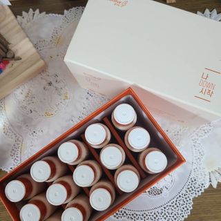12월 15일 출시, 건강기능식품 브랜드 본리브 나 다운 시작 제품 3종 — 5점을 준 리뷰어가 2021년 2월 올린 사용 사진