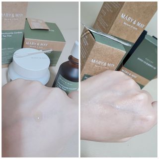 마리엔메이 센서티브 수딩 젤 크림 + 어성초 티트리 추출물 세럼 + 어성초 티트리 모공 클렌징 폼 — 3점을 준 리뷰어가 2021년 9월 올린 사용 사진