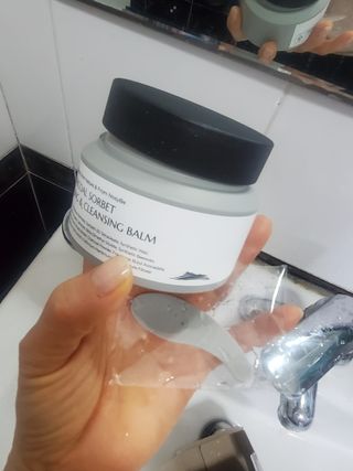프롬노시베 차콜 소르베 필링 앤 클렌징 밤 — 5점을 준 리뷰어가 2022년 2월 올린 사용 사진