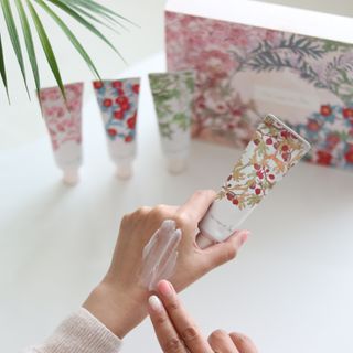 더사가오브수 [사가수] 사계절 원료를 담아내어 진한 보습을 선사하는, 효혜윤 보태니컬 에너지 핸드크림 세트 — 5점을 준 리뷰어가 2023년 3월 올린 사용 사진