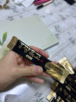 광동생활건강 MF[광동] 식약처 기능성 인정 건강기능식품, 광동 광옥고 밸런스 10mL * 100포 — 5점을 준 리뷰어가 2024년 6월 올린 사용 사진