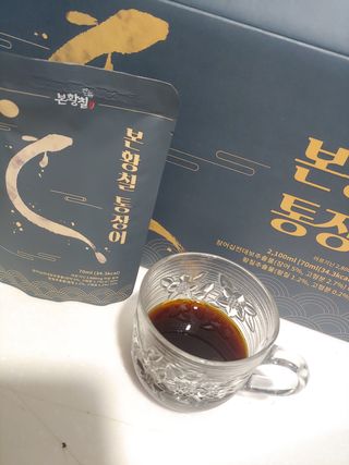[비린내 완벽제거] 본황칠 통장어 국내산 장어즙 아르기닌 2800mg 장어즙효능 기력보강 — 5점을 준 리뷰어가 2022년 8월 올린 사용 사진