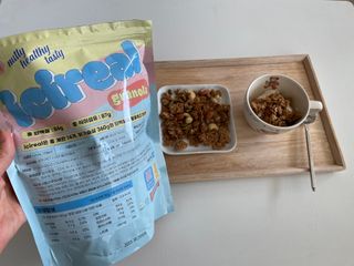 밸런스 다이어트랩 밸다랩 이씨리얼 수제 발아통밀 그래놀라 450g — 5점을 준 리뷰어가 2023년 4월 올린 사용 사진