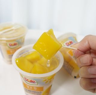 돌 MF[Dole] 파인애플컵/망고컵/복숭아컵 198g 6입X1박스 (맛 1가지 랜덤 발송) — 5점을 준 리뷰어가 2024년 5월 올린 사용 사진