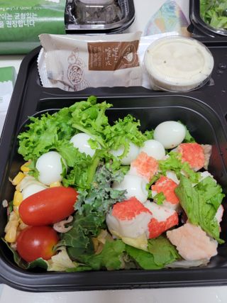 참살이도시락 작심삼일 샐러드도시락 3개 맛보기 새벽배송 또는 택배배송 — 5점을 준 리뷰어가 2021년 8월 올린 사용 사진