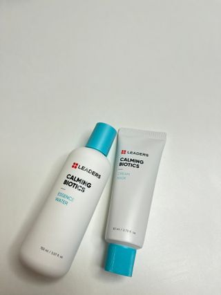 리더스코스메틱 리더스 카밍 바이오틱스 #1등 진정 기획세트 [에센스 워터150ml + 크림 마스크80ml] — 4.5점을 준 리뷰어가 2022년 9월 올린 사용 사진