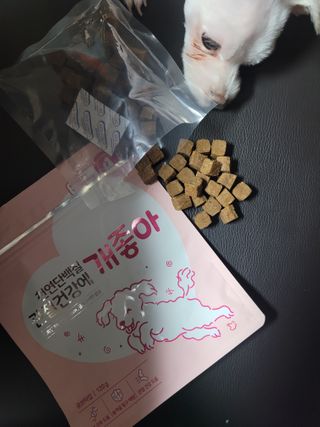 My Pet Care 천연단백질 관절건강에 개좋아 — 5점을 준 리뷰어가 2021년 1월 올린 사용 사진