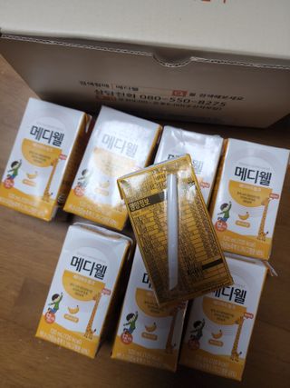 메디웰 페디아드링크 미니 바나나맛 — 5점을 준 리뷰어가 2022년 8월 올린 사용 사진