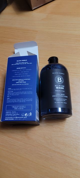 블랙페블 올인원 워시 쿨 웨이브 500ml — 5점을 준 리뷰어가 2021년 4월 올린 사용 사진
