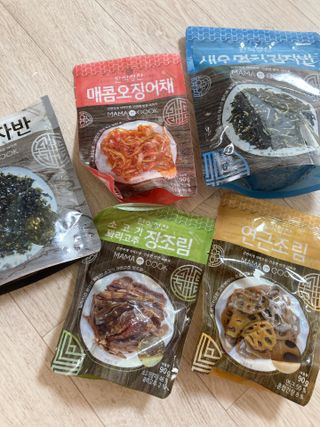 하나마이 [마마쿡] 전 청와대 천상현 셰프의 밑반찬  5종세트(소고기 장조림+연근조림+진미채+간장김자반+새우김자반) — 5점을 준 리뷰어가 2023년 5월 올린 사용 사진