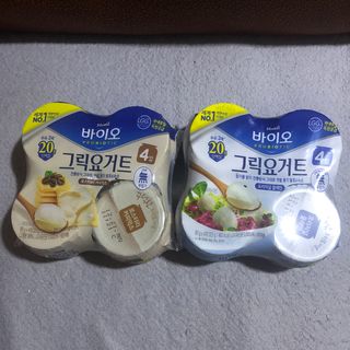 매일바이오 그릭요거트 오리지널 플레인 4개, 로스터리 커피믹스 4개 — 4점을 준 리뷰어가 2021년 12월 올린 사용 사진