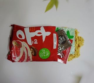 [풀무원] 자연은맛있다 정면, 백면, 홍면  세트 — 5점을 준 리뷰어가 2021년 4월 올린 사용 사진