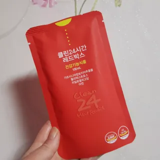클린24시간 레드박스 1BOX(5포) + 전용보틀(500ml) — 5점을 준 리뷰어가 2024년 3월 올린 사용 사진
