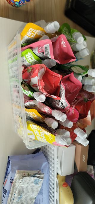 참앤들황토농원 10가지 맛, 입맛대로 스페셜하게~ 가볍게 한 포 땡! 곤약젤리 스페셜 패키지 130ml x 30포 — 5점을 준 리뷰어가 2023년 1월 올린 사용 사진