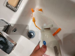 카프리나 프레쉬 산양밀크 어메이징 바디워시 500ml (오리지널향) — 5점을 준 리뷰어가 2023년 5월 올린 사용 사진