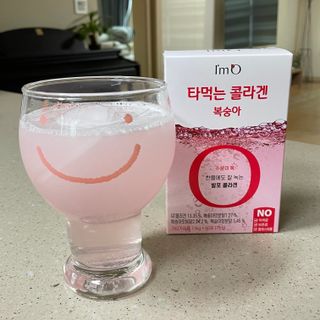 [음료수 대신 가능!]  빠르게 흡수되는 아임오 타먹는 콜라겐 1박스 — 5점을 준 리뷰어가 2023년 4월 올린 사용 사진