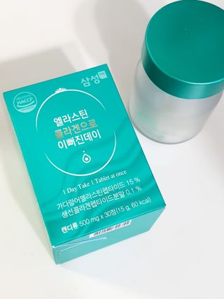 체인미 엘라스틴 콜라겐으로 이뻐진데이 500mg x 30정 — 5점을 준 리뷰어가 2021년 12월 올린 사용 사진