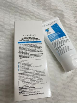 랑벨 수퍼내츄럴 아쿠아 수딩 크림 100ml — 4.5점을 준 리뷰어가 2023년 2월 올린 사용 사진