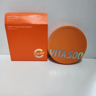 광동생활건강 MF[광동] 비타500✨주름개선·미백·SPF50+🌞퍼펙트쉴드 빅 선쿠션 본품 — 4.5점을 준 리뷰어가 2024년 5월 올린 사용 사진