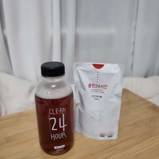 클린24시간 1BOX(5포) + 전용보틀(500ml) — 5점을 준 리뷰어가 2023년 1월 올린 사용 사진