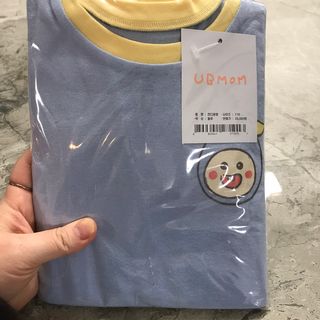 유비맘 캔디팡팡 내의/내복 상하 세트 — 3.5점을 준 리뷰어가 2021년 3월 올린 사용 사진