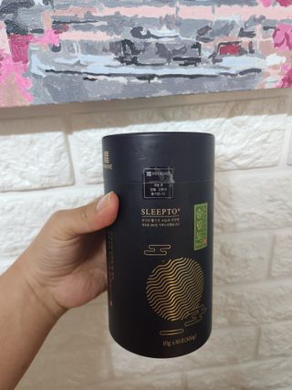 프리마인 자체 기업부설 연구소에서 찾아낸 건강한 수면의 비밀.  슬립토 플러스 30포 — 4점을 준 리뷰어가 2023년 4월 올린 사용 사진