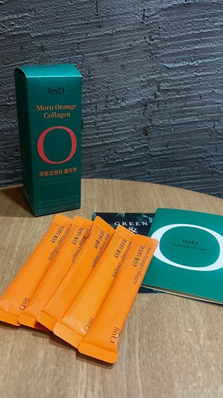 아임오 모로오렌지 콜라겐 1box (14포) — 5점을 준 리뷰어가 2023년 2월 올린 사용 사진