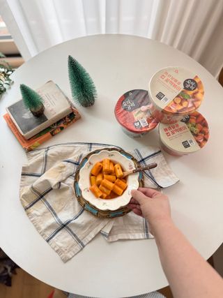 프리 [요리궁리] 타입 B (매콤,치즈,매콤까르보) 꽃떡볶이 6개입 세트 — 4점을 준 리뷰어가 2024년 12월 올린 사용 사진