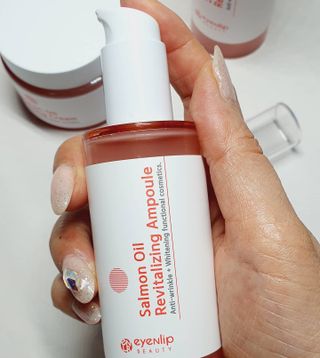 아이앤립 / EYENLIP 아이앤립 연어오일 리바이탈라이징 토너+앰플+크림 3종 세트 — 5점을 준 리뷰어가 2021년 7월 올린 사용 사진