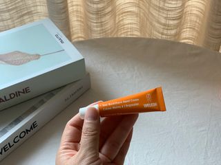벨레다 카렌듈라 솝& 씨벅쏜 미니 핸드크림 세트 — 5점을 준 리뷰어가 2021년 8월 올린 사용 사진