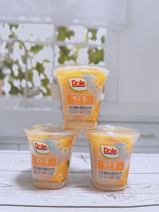 돌 MF[Dole] 파인애플컵/망고컵/복숭아컵 198g 6입X1박스 (맛 1가지 랜덤 발송) — 5점을 준 리뷰어가 2024년 5월 올린 사용 사진