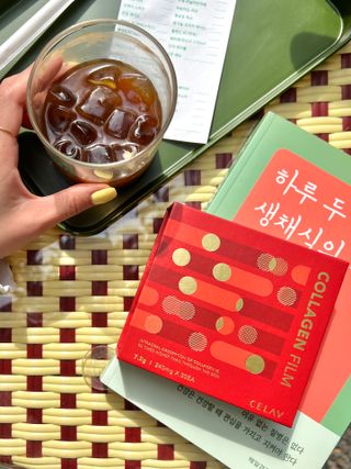 프리마인 귀족의 콜라겐, 92배 흡수율. 럭셔리 프리미엄 셀라브 콜라겐필름 30매 — 5점을 준 리뷰어가 2022년 5월 올린 사용 사진