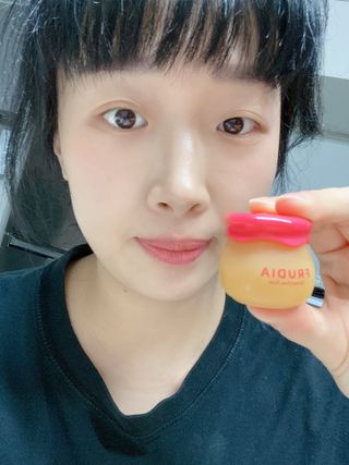 [후르디아] 올리브영 꿀과즙 립밤 2종 (블루베리/석류) — 5점을 준 리뷰어가 2022년 1월 올린 사용 사진