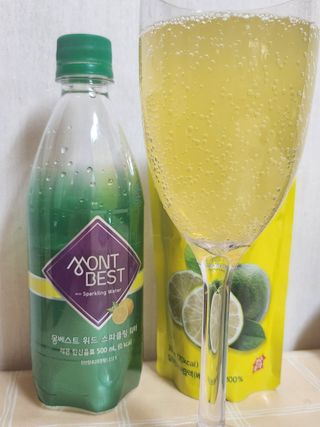 몽베스트 Montbest with Sparkling water Lemon OR Lime 20병(랜덤) — 5점을 준 리뷰어가 2023년 3월 올린 사용 사진