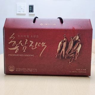 서울약사신협_프리미엄 6년근 홍삼진액_70mlx30포 — 4점을 준 리뷰어가 2021년 2월 올린 사용 사진