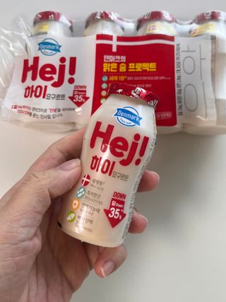 [구매평]덴마크 하이(Hej!) 브랜드 패키지(요구르트, 그릭요거트)only 로켓프레쉬 — 5점을 준 리뷰어가 2025년 4월 올린 사용 사진