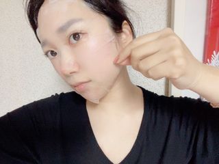 체르엠 그린 케비어 더블워터 마스크팩 5매입  2팩 — 5점을 준 리뷰어가 2021년 11월 올린 사용 사진