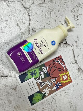 [카프리나]프레쉬 산양밀크 어메이징 바디로션 350ml (시어버터 향) — 5점을 준 리뷰어가 2023년 6월 올린 사용 사진