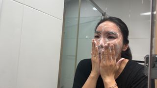 나우 0[리브엠] 화해 1등 클렌징 파우더! 모공&피지 말끔순삭 — 4.5점을 준 리뷰어가 2025년 2월 올린 사용 사진