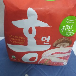 [풀무원] 자연은맛있다 정면, 백면, 홍면  세트 — 5점을 준 리뷰어가 2021년 4월 올린 사용 사진