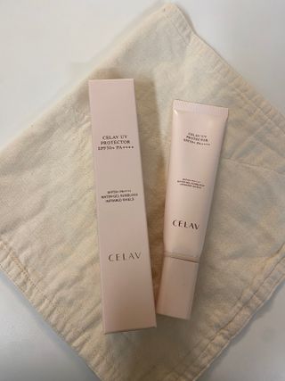 프리마인 선크림만 바꿨을 뿐인데 매일 물 2L챙겨먹고 기초케어 완벽하게 한 물빛피부 완성,셀라브UV프로텍터 — 5점을 준 리뷰어가 2023년 8월 올린 사용 사진