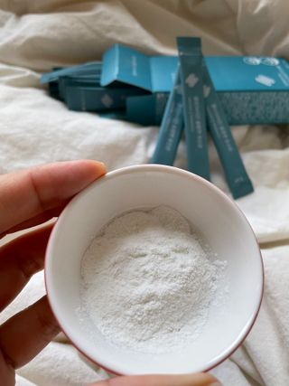 클린24시간 슬림앤유산균 1박스 (3.5g X 15포) — 5점을 준 리뷰어가 2022년 11월 올린 사용 사진