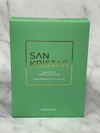 약손명가코스메틱 산 크리스타 퍼밍 설퍼 마스크팩 28g10ea — 4점을 준 리뷰어가 2022년 3월 올린 사용 사진