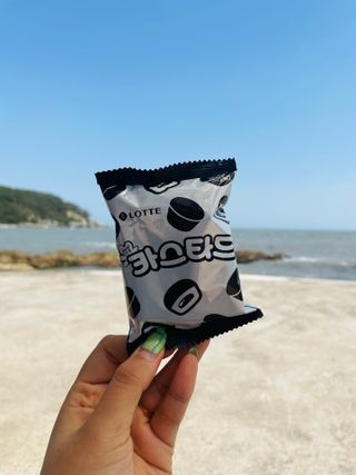 롯데제과 까망카스타드 더블초코 — 5점을 준 리뷰어가 2021년 5월 올린 사용 사진