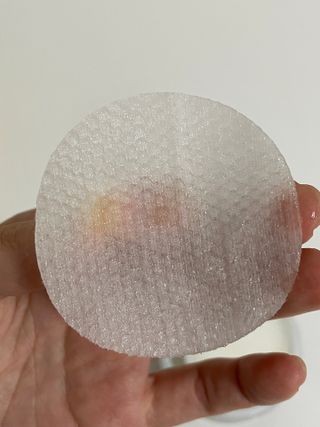 산다화 비타민씨 화이트닝 토너 패드 — 4점을 준 리뷰어가 2023년 11월 올린 사용 사진