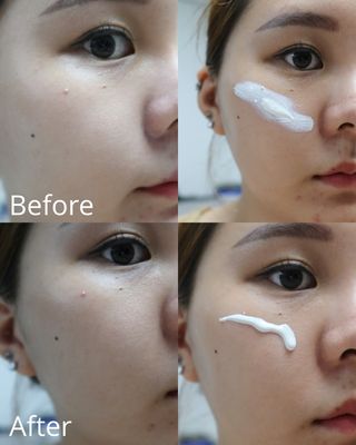 약손명가코스메틱 에오스보떼 스피드터치 선크림 50ml — 4.5점을 준 리뷰어가 2021년 8월 올린 사용 사진