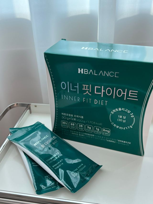 이너핏 다이어트 30g x 14포 올인원 체중조절용 쉐이크 / 프락토올리고당+스피루리나 함유 피부탄력 까지~ 리뷰 사진