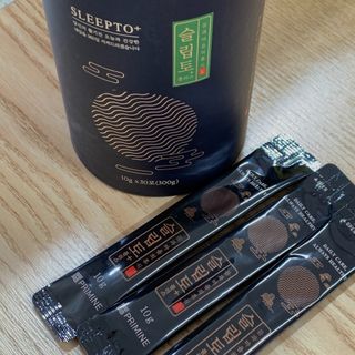 프리마인 자체 기업부설 연구소에서 찾아낸 건강한 수면의 비밀.  슬립토 플러스 30포 — 5점을 준 리뷰어가 2022년 4월 올린 사용 사진
