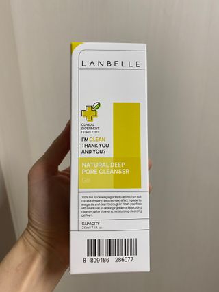랑벨 내츄럴 딥 포어 클렌저 210ml (저자극 약산성 천연 클렌징 젤) — 5점을 준 리뷰어가 2022년 3월 올린 사용 사진